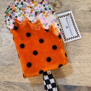 Mackenzie-Childs 6.5" Halloween Popsicle - Orange